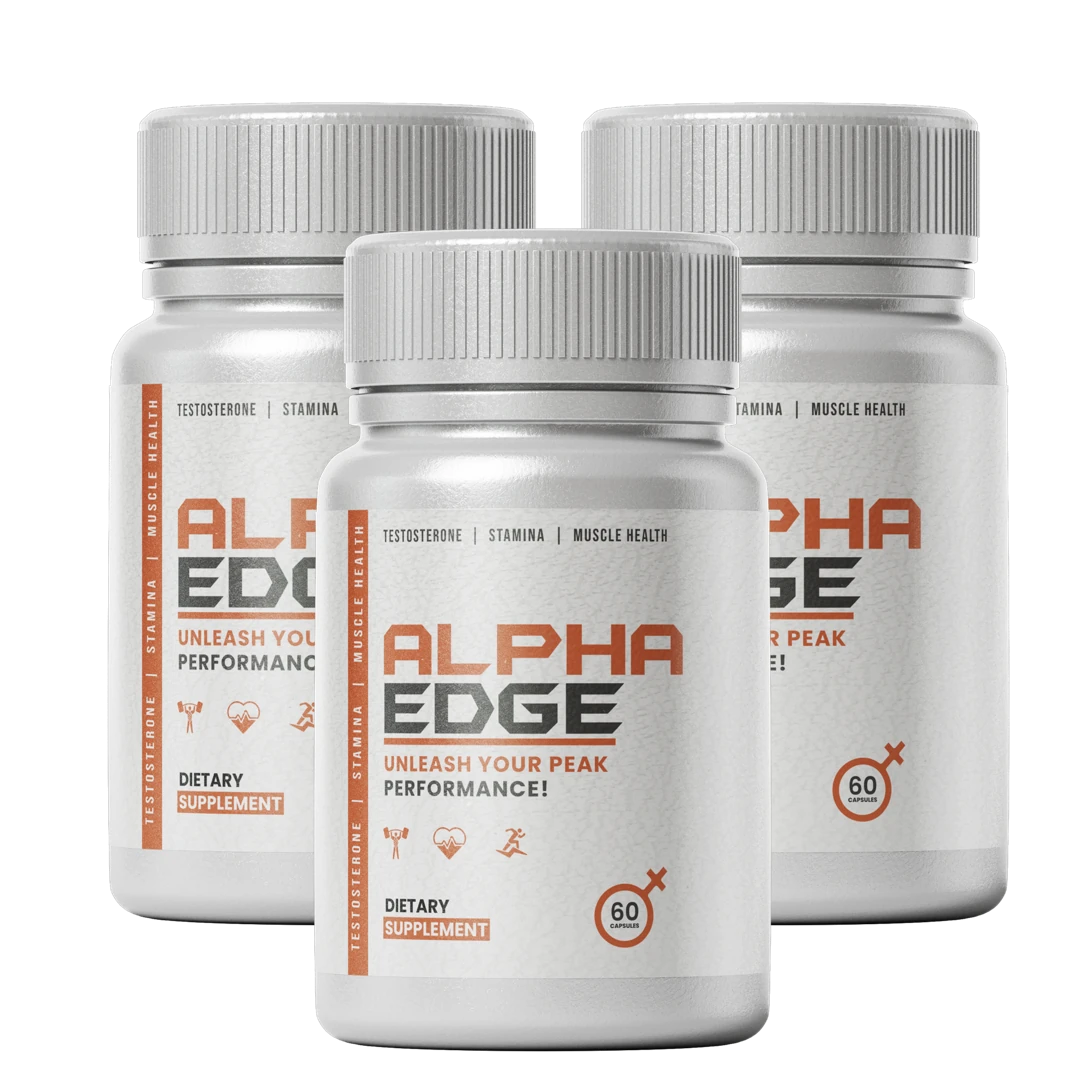 Confezione di Alpha Edge, un integratore per la potenza maschile.