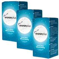 Set di 3 bottiglie di Snoran Plus per una fornitura standard