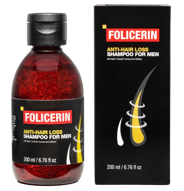 Confezione di Folicerin shampoo anticaduta