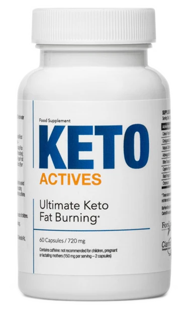 Confezione singola di Keto Actives, un integratore per la dieta chetogenica.
