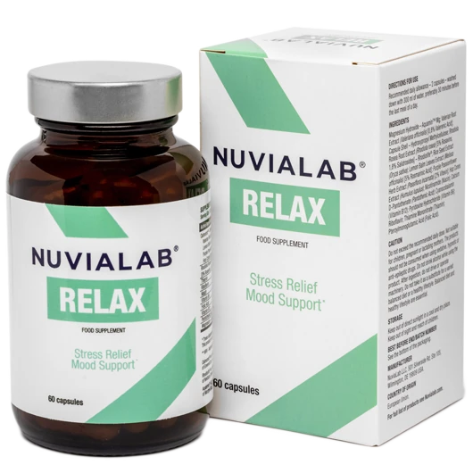 Confezione di NuviaLab Relax in primo piano.
