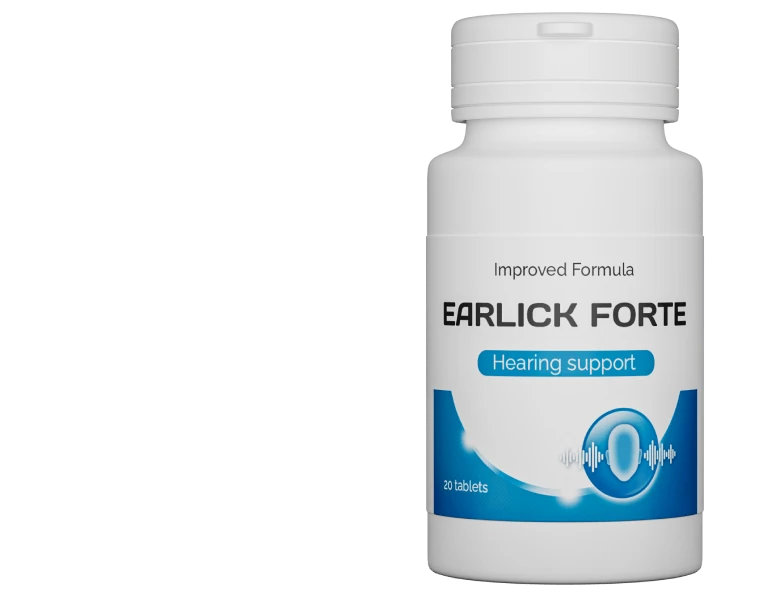 Confezione di Earlick Forte, supplemento per l'udito