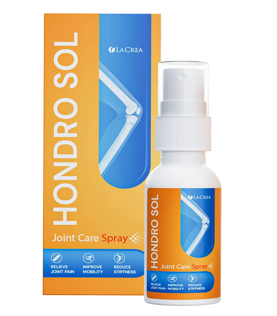 Flacone spray di Hondro Sol, soluzione per il benessere articolare