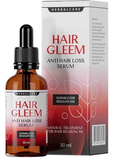 Confezione del prodotto Hair Gleem, un integratore per la salute e la bellezza di capelli e unghie.