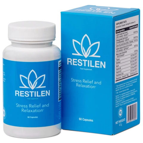 Flacone di Restilen, supplemento per la gestione dello stress