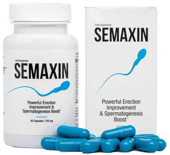 Confezione di Semaxin per aumentare la spermatogenesi e la potenza maschile