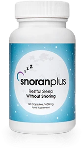 Confezione di Snoran Plus, l'integratore contro il russamento
